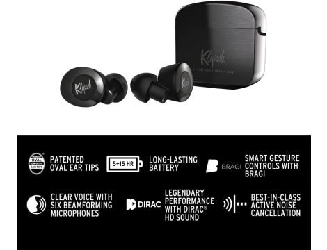 Klipsch T5 Słuchawki Bluetooth Czarne - 9
