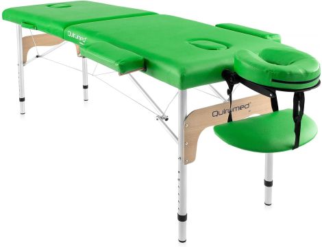 QUIRUMED składany stół do masażu, 180 x 60 cm, do 120 kg zielony - 2
