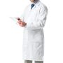 AIESI Medyczny Laboratorium męskie białe bawełniane 100% sanforyzowane 44 - 2