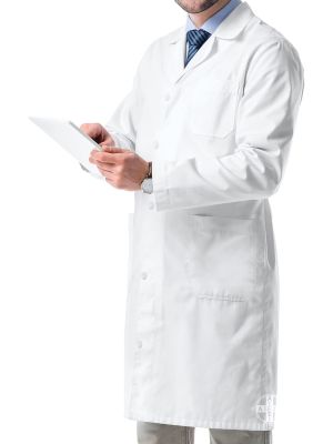 AIESI Medyczny Laboratorium męskie białe bawełniane 100% sanforyzowane 44 - image 2