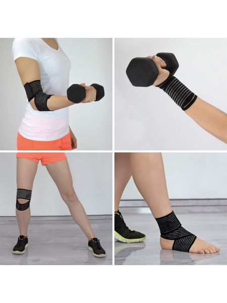 Bandaż Opaska Stabilizator Owijka Uciskowa Hydas 72 x 7,5cm Zestaw 2 szt - 8