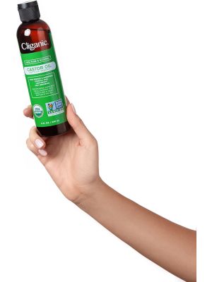 Cliganic, 100% Czysty i Naturalny, Olej Rycynowy, 8 uncji (240 ml) - image 2