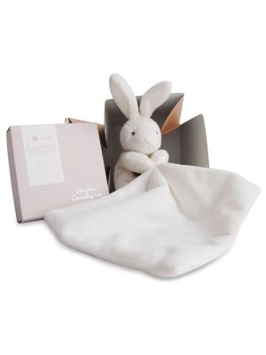 Doudou and Company - Doudou Lapin chusterze - White - Flower Box - 303