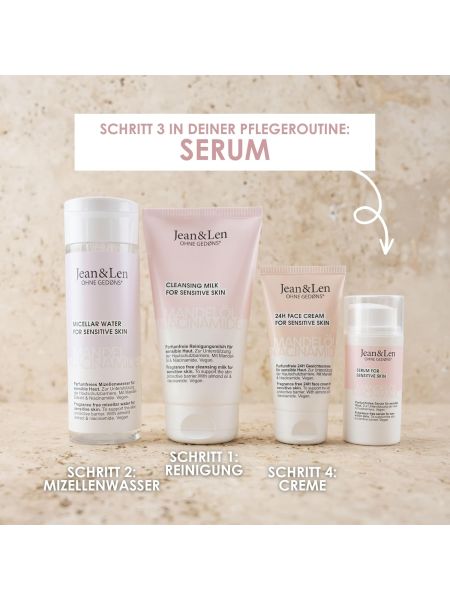 Jean & Len Serum bez perfum, olejek migdałowy i niacynamid - 5