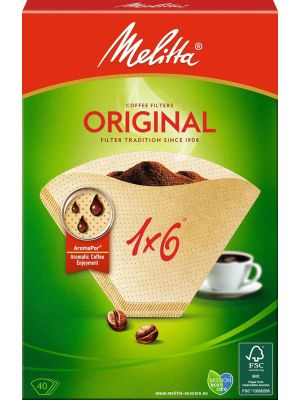 Melitta wkłady filtracyjne 1 X 6 arom papier naturalny brązowy 40 sztuki - image 2