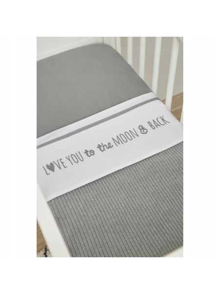 Meyco Baby Jednokolorowy prześcieradło do wspólnego spania - grey - 50x90cm - 4