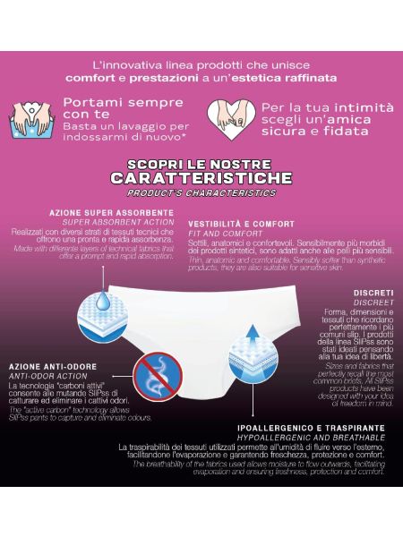 SliPss INCONTINENCE INNOVATION Damskie majtki na nietrzymanie moczu XL - 7