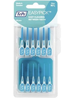 Szczoteczki międzyzębowe TePe EasyPick M/L niebieskie 36 sztuk - image 2