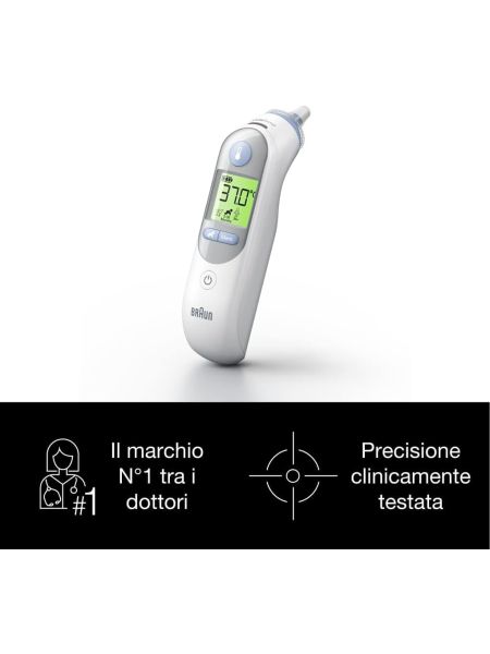 Termometr Douszny BRAUN IRT6520WE THERMOSCAN 7 +21 kapturków - 3