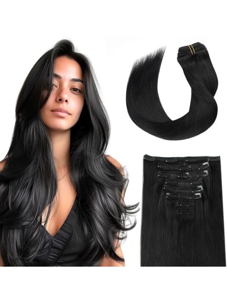 Yuniffe Półtrwałe przedłużanie włosów z ludzkich włosów Balayage 50 cm 100g - 4