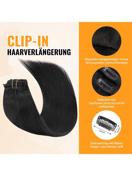 Yuniffe Półtrwałe przedłużanie włosów z ludzkich włosów Balayage 50 cm 100g - 6