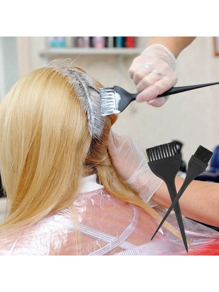 Zestaw 4 pędzli do farbowania włosów i grzebień do salonu fryzjerskiego - 7