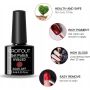 Zestaw lakierów do paznokci UV, żelowy lakier do paznokci Shellac, wielokol - 6