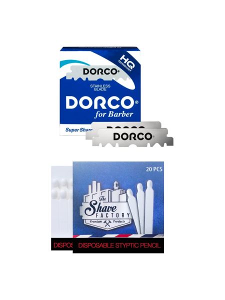 Żyletki połówki do golenia Dorco Razor Blades single edge 100szt