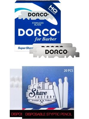 Żyletki połówki do golenia Dorco Razor Blades single edge 100szt - image 2